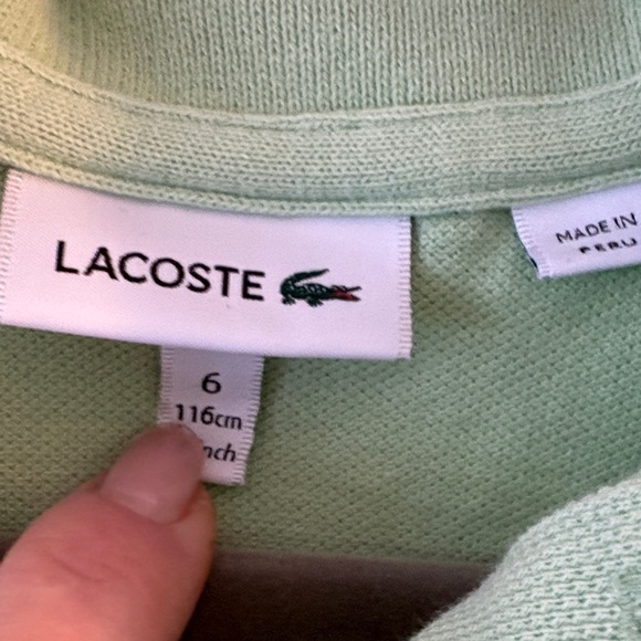 Lacoste Kids Polo Trio - Red, Light Green, Light Blue - Picture 7 of 11
